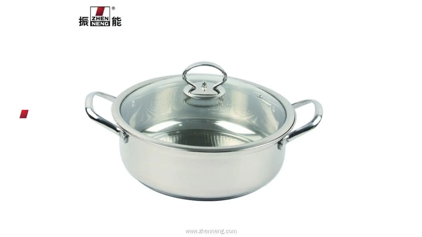 28CM Stainless Steel Hot Pot with Lid - 5L Capacity, Induction & Gas Stove Compatible 1