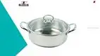 26cm Stainless Steel Hot Pot with Glass Cover - Best Quality & Performance 1