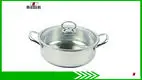 26cm Stainless Steel Hot Pot with Glass Cover - Professional Double Bottom1 1