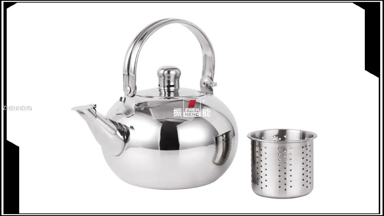 18CM/2L Stainless Steel Whistle Tea Kettle with Filter – Non-Electric, Durable 1