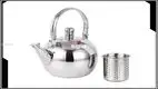 18CM/2L Stainless Steel Whistle Tea Kettle with Filter – Non-Electric, Durable 1
