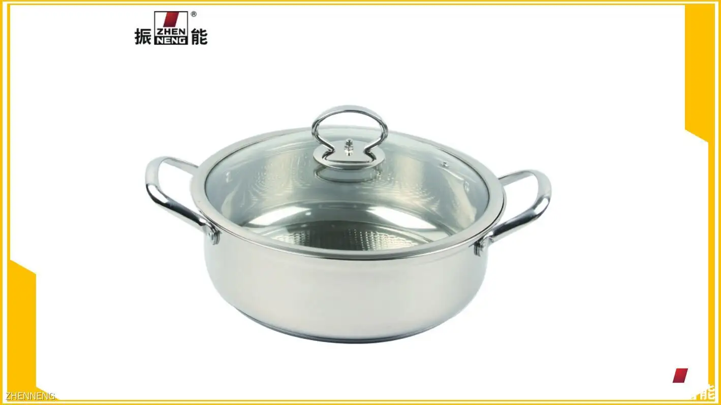 Best Stainless Steel Shabu Hot Pot with Glass Lid for Induction & Gas Stoves 1