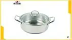 Best Stainless Steel Shabu Hot Pot with Glass Lid for Induction & Gas Stoves 1