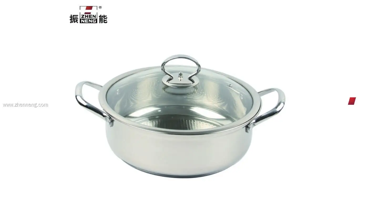 Premium Stainless Steel Hot Pot with Glass Lid - Multipurpose for Induction/Gas 1