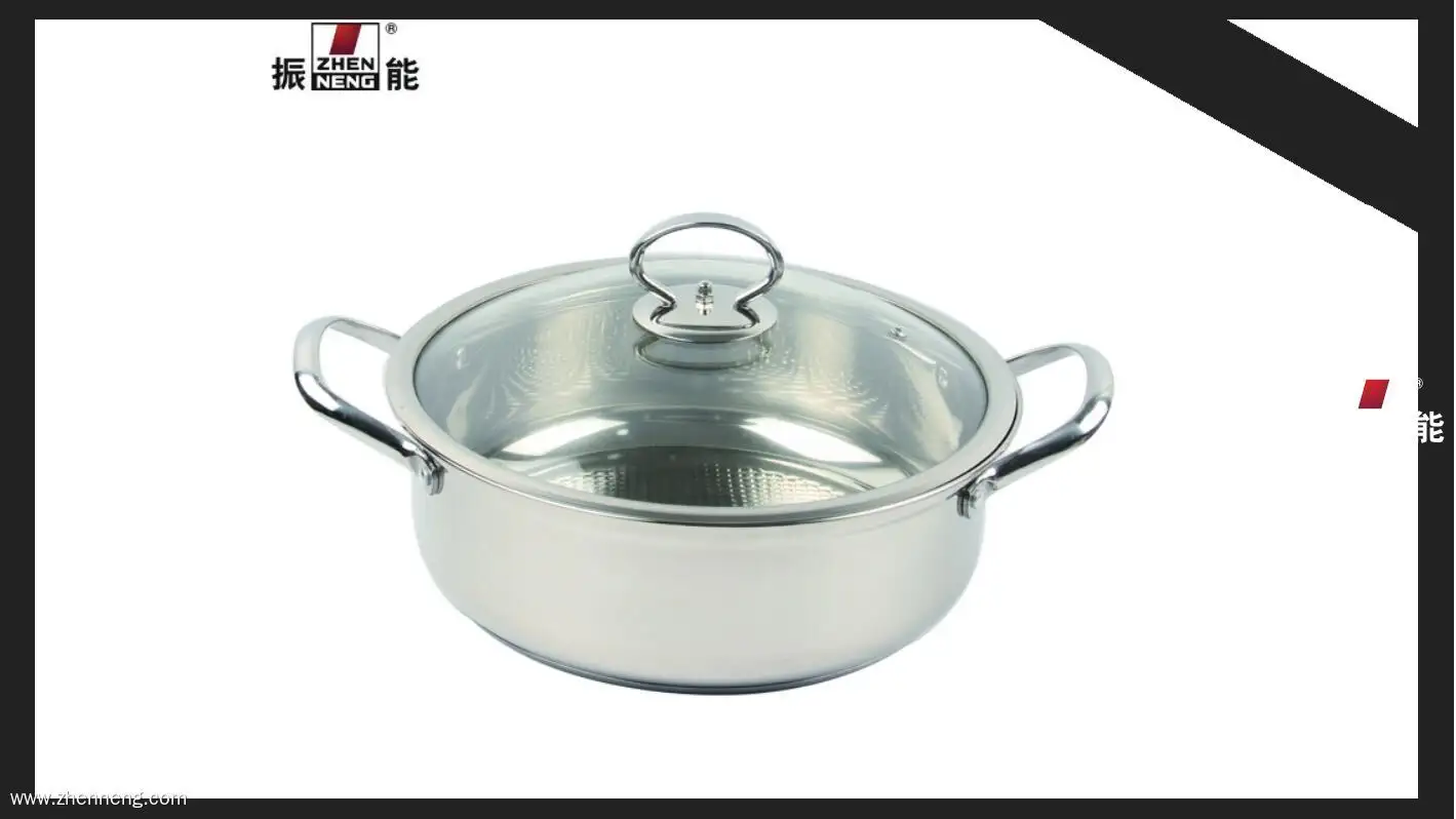 Stainless Steel Hot Pot with Glass Lid - Multipurpose Induction Cooktop Gas Stove - High Quality Supplier 1