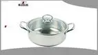 304 Stainless Steel Hot Pot with Glass Lid - Multipurpose for Induction Cooktops & Gas Stoves 1