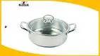 304 Stainless Steel Hot Pot with Glass Lid - Induction Gas Stove - Customizable Size - High Quality - Trusted Manufacturer 1