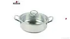 Premium Stainless Steel Hot Pot with Glass Lid 1