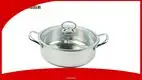 Premium Stainless Steel Hot Pot - 28cm with Glass Lid 1