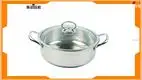 28cm Stainless Steel Hot Pot with Glass Lid - Best Quality 1
