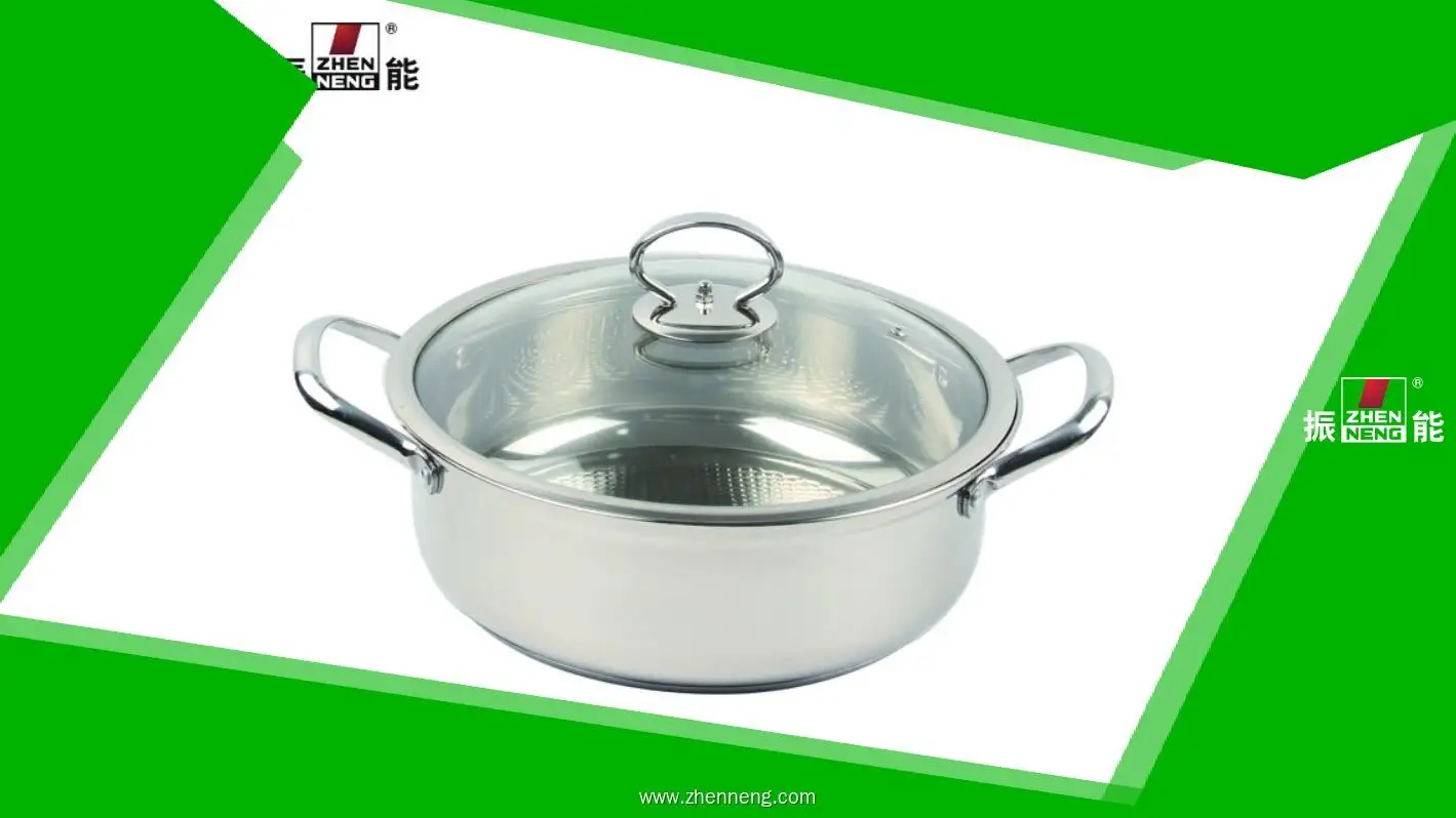 28cm Stainless Steel Hot Pot with Glass Lid - Superior Quality 1