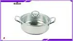 28cm Stainless Steel Hot Pot with Glass Lid 1