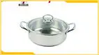 28cm Stainless Steel Hot Pot with Glass Lid - Quality Manufacturer 1