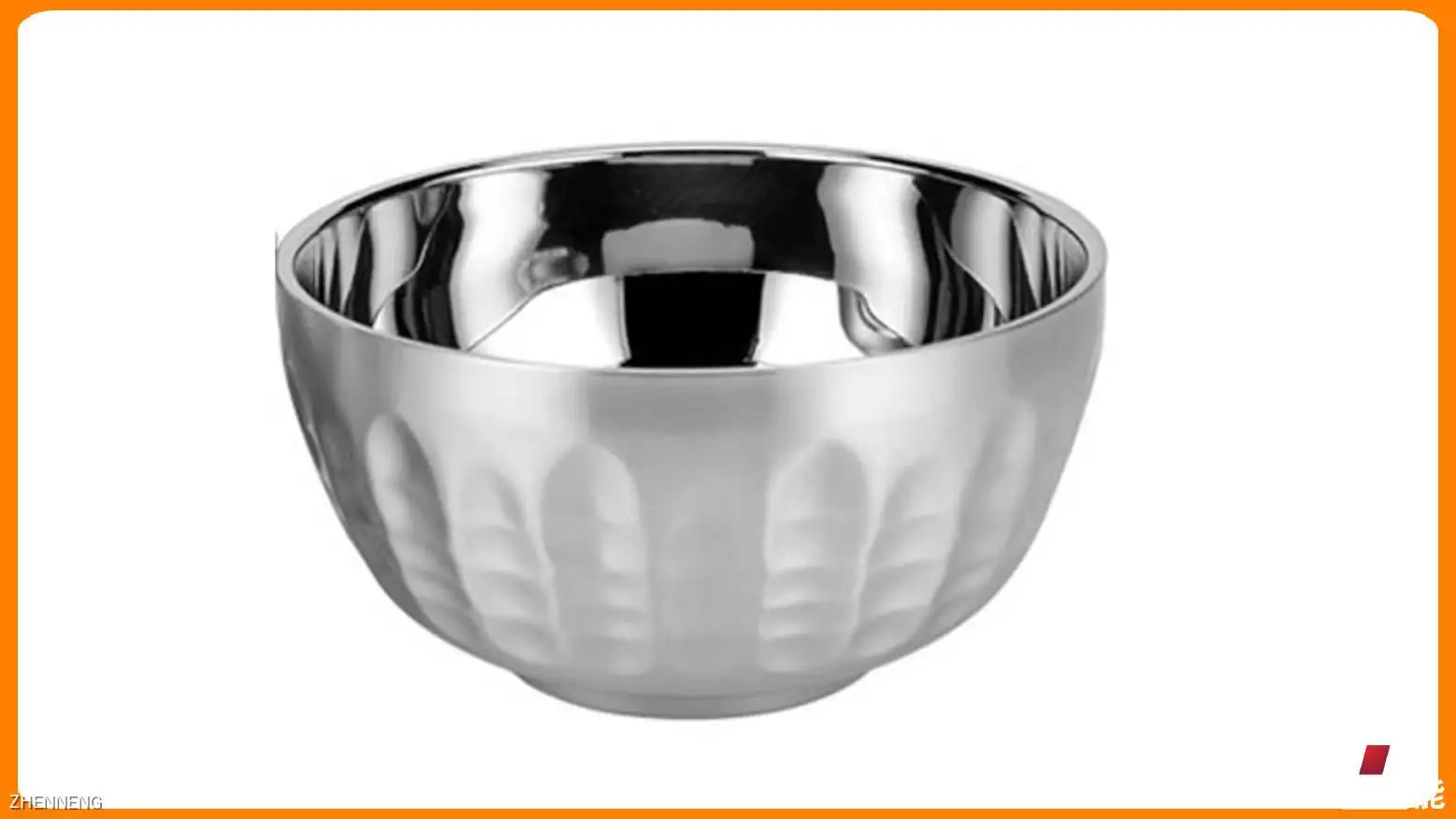 Stackable Double Walled Soup Bowl - 11.5cm Stainless Steel 1