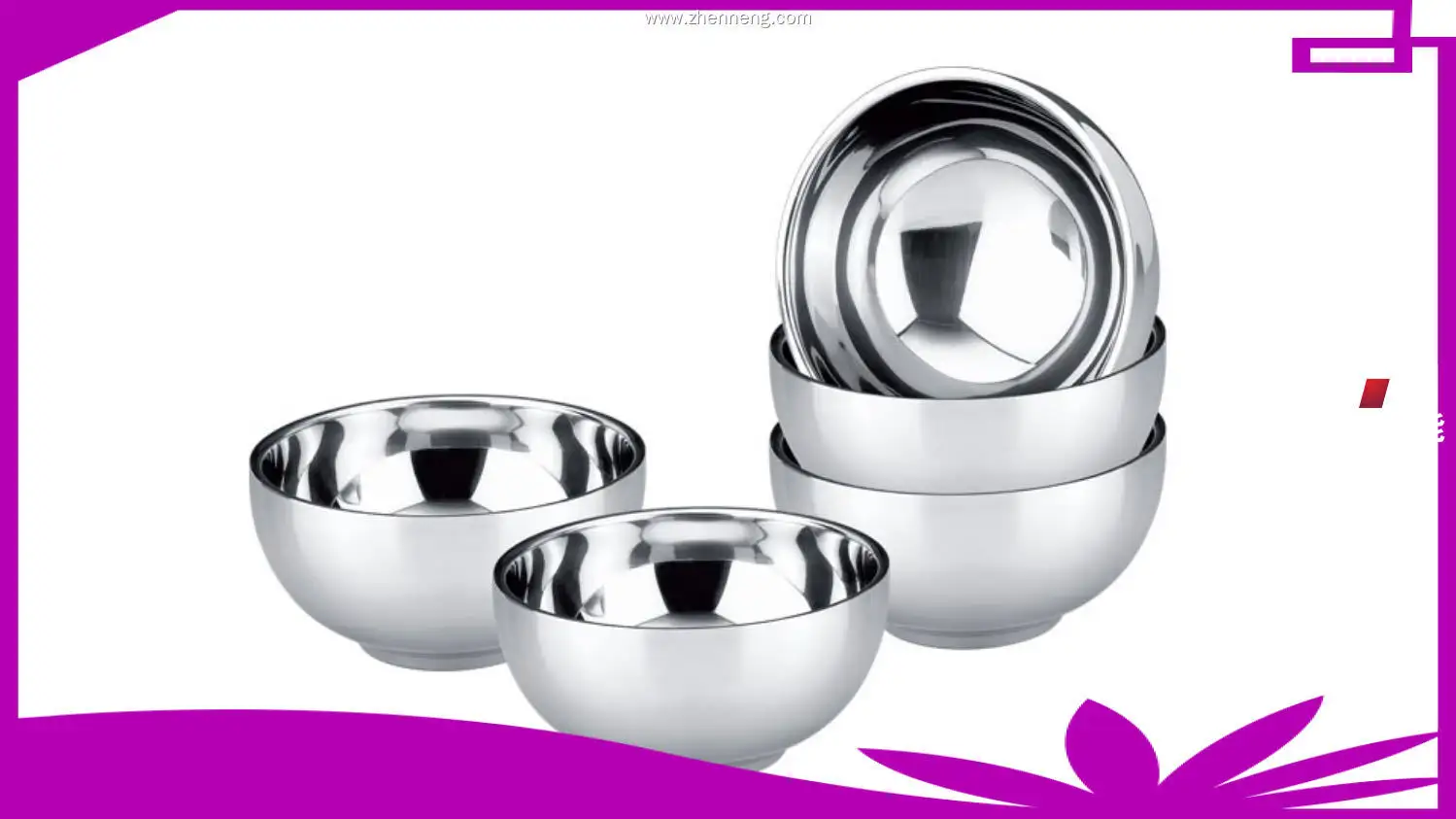 Custom Stainless steel bowl dishwasher safe Manufacturer Manufacturer | ZHENNENG 1