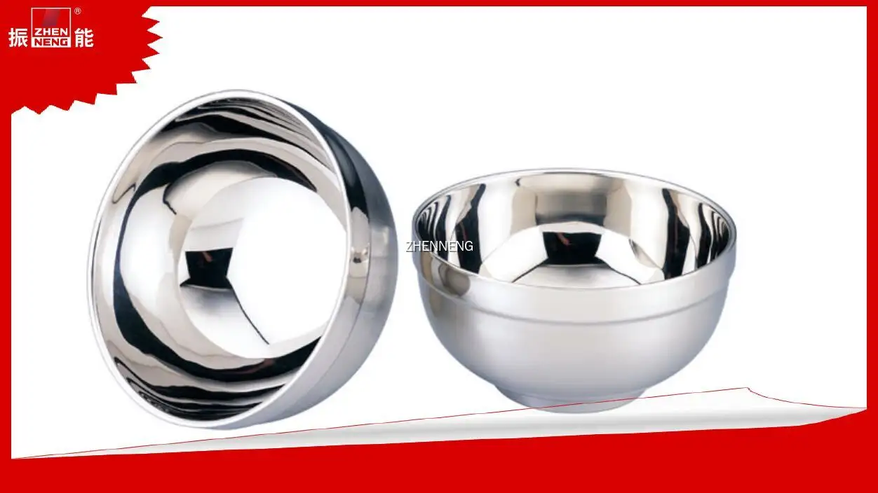 Food Grade Stainless Steel Insulated Salad Bowl - 12.5cm 1