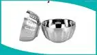 304 Stainless Steel Double Wall Insulated Serving Bowls with Customizable Specifications - Factory Direct Sale - Stackable Bowls 1