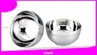 ZHENNENG Stackable Soup Bowls - Stainless Steel Dinner Party Bowl 1