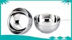 Double Wall Stainless Steel Bowl - Eco-Friendly Healthy Cereal Dinner Party Bowls 1