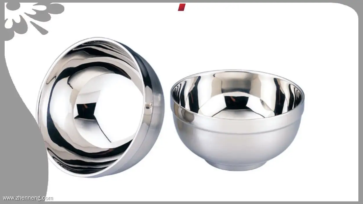 12cm Stainless Steel Double-Layer Rice Noodle Bowl - Customizable Specs 1