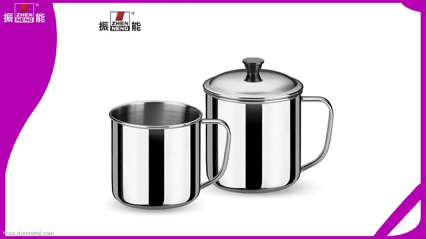 Gobelet isotherme en acier inoxydable avec poignée et couvercle - Écologique, grande capacité 1