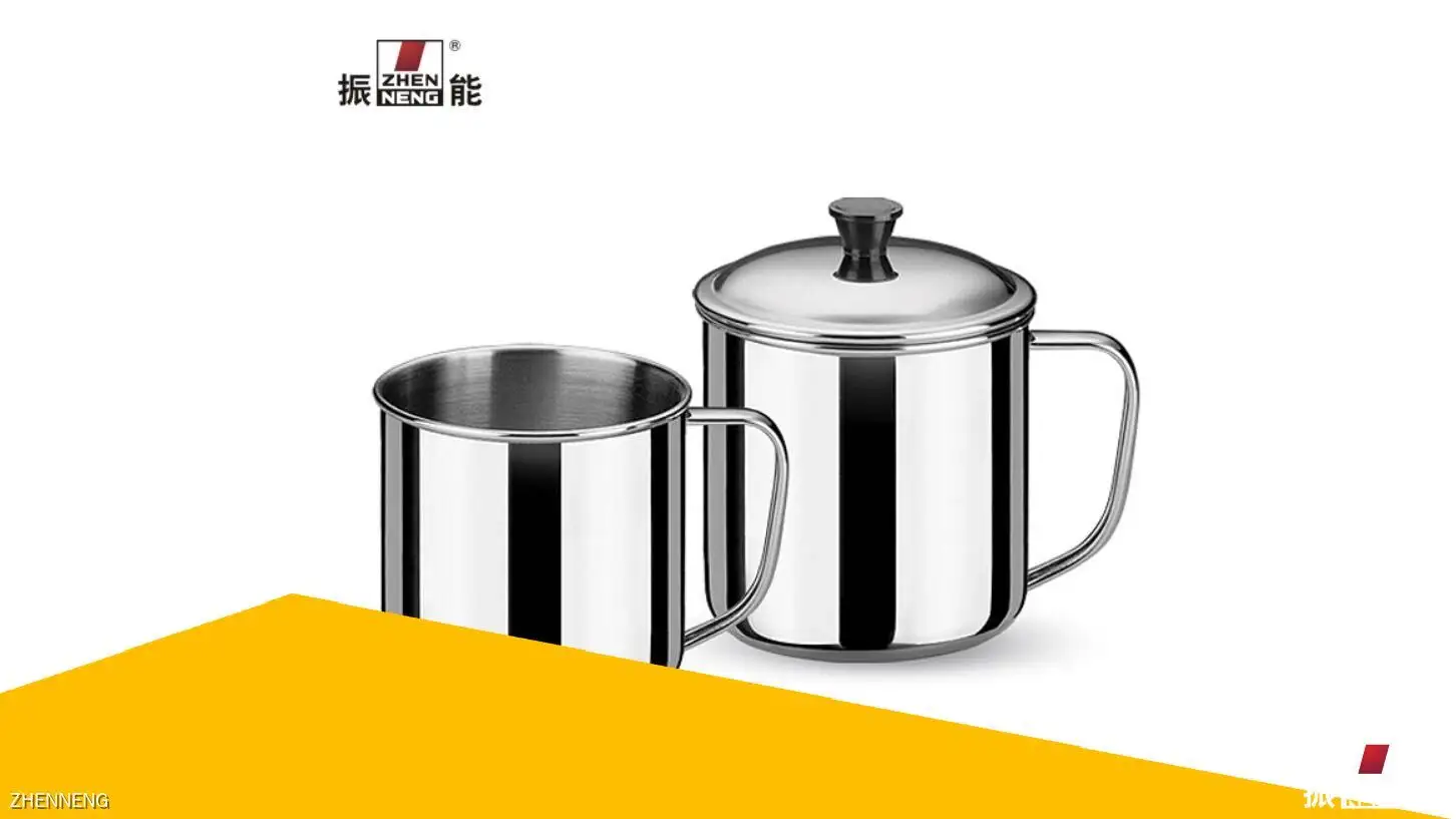 Eco-Friendly Stainless Steel Water Mug with Handle & Cover - Customizable 13cm Large Capacity Cup - Premium Quality - Custom Services Available 1