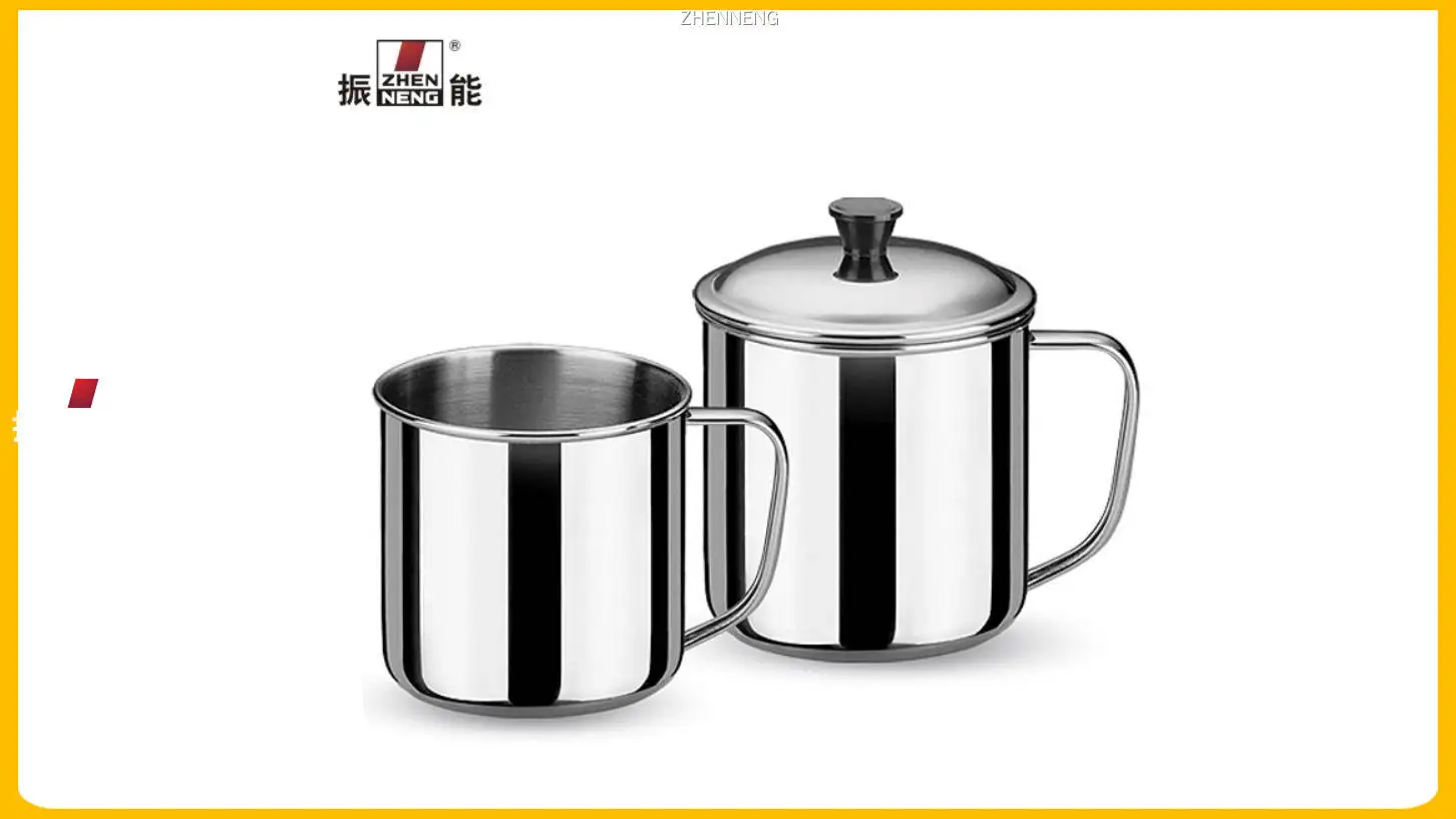 Eco-Friendly Stainless Steel Mug with Handle and Cover, Large Capacity 1