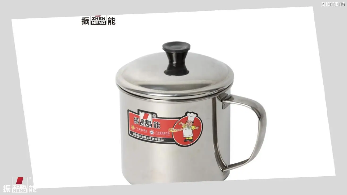 Stainless Steel Insulated Travel Mug with Lid & Handle 1