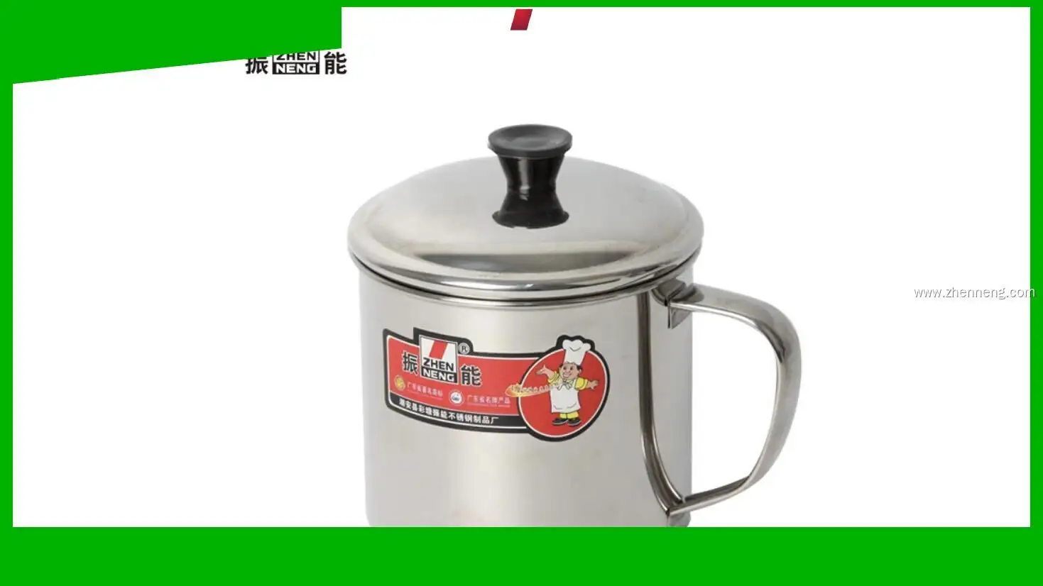 9cm Stainless Steel Cup Set with Handle and Cover 1