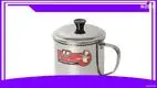 13cm Stainless Steel Water Cup with Handle and Cover: Superior Quality Mug 1