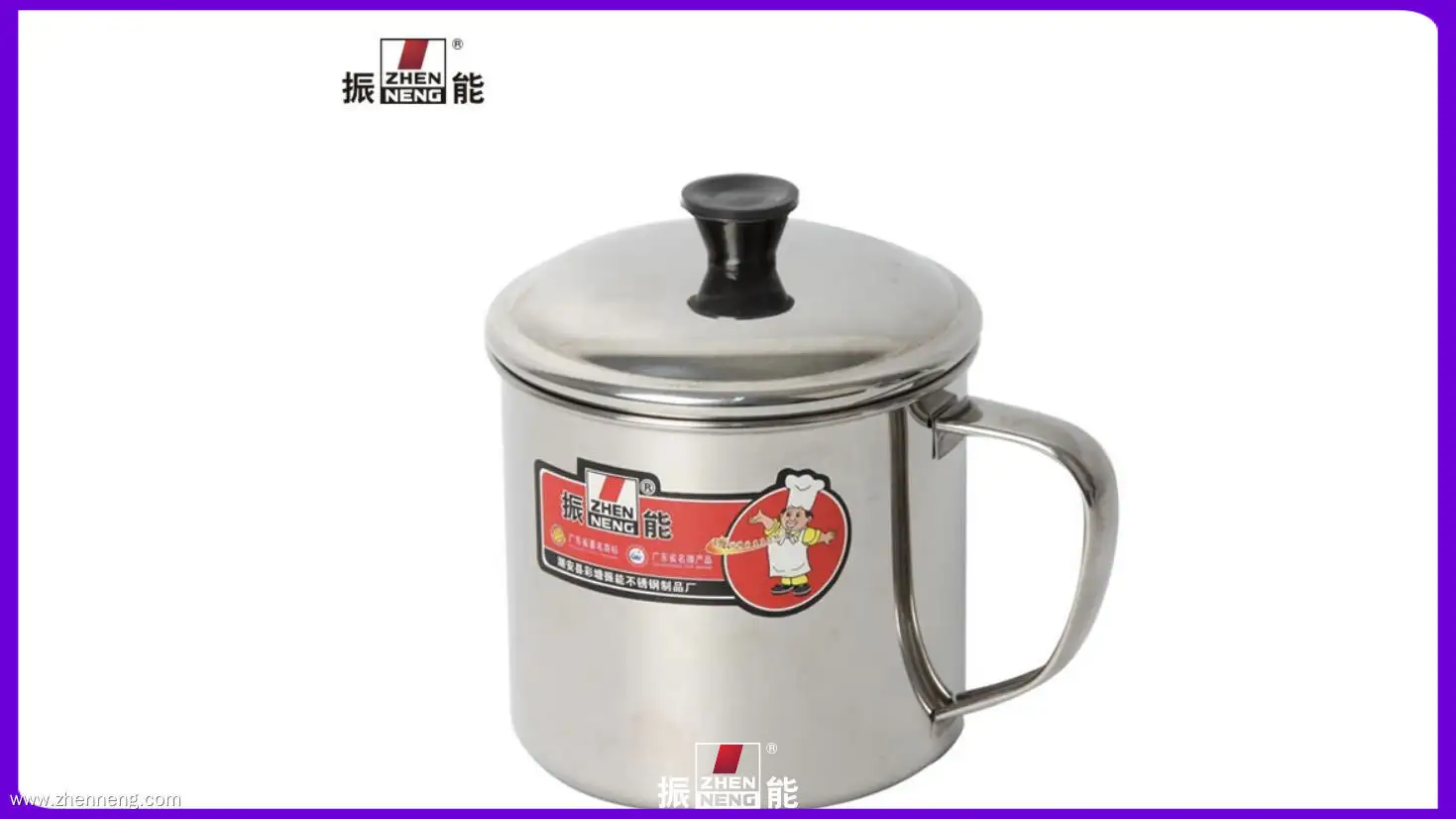Stainless Steel Water Cup with Handle and Cover, 13cm Large Capacity, Customizable - Top Quality, OEM Service, FOB Shenzhen Basis 1