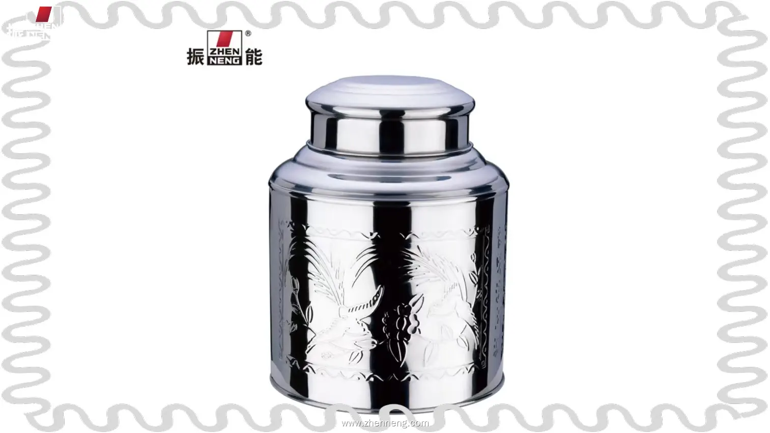 Grande boîte à thé : emballage en métal de qualité supérieure 1