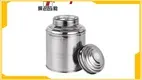 Large Cylinder Shape Tea Tin Gift Box - 1500g Stainless Steel Container 1