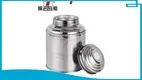 Stainless Steel Tea Tin - 150g Small Canister 1