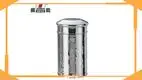 400g Stainless Steel Tea Caddy with Classical Pattern - Family-Use 1