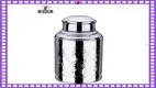 Stainless Steel Tea Canister - Large Size, Double Lid, Top Quality 1
