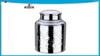 Large Tea Canister - 500g Cylinder Shape with Double Lid 1