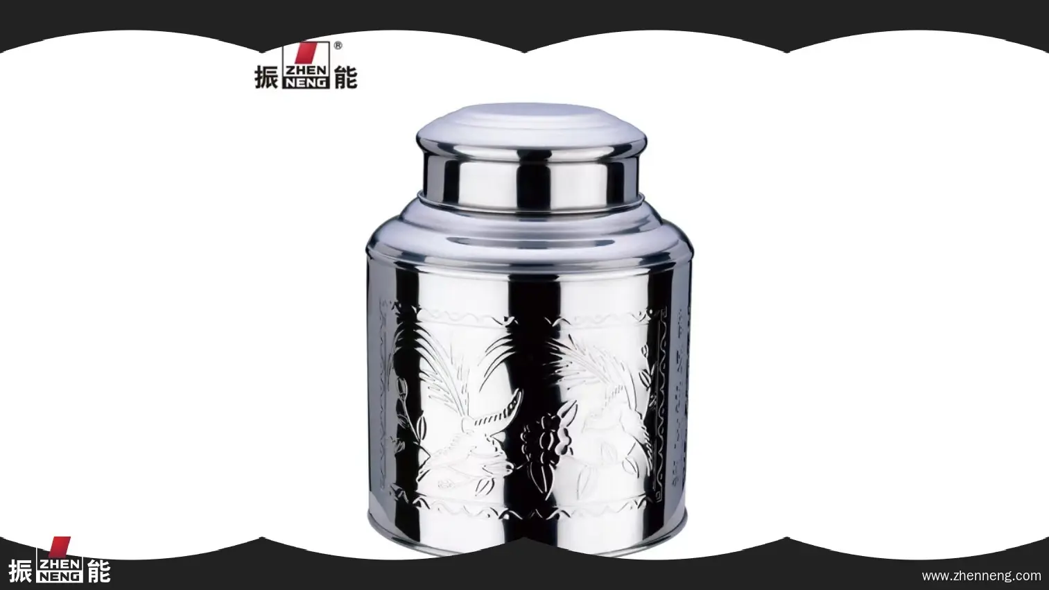 500g Large Tea Tin with Double Lid - High Quality Stainless Steel Canister 1