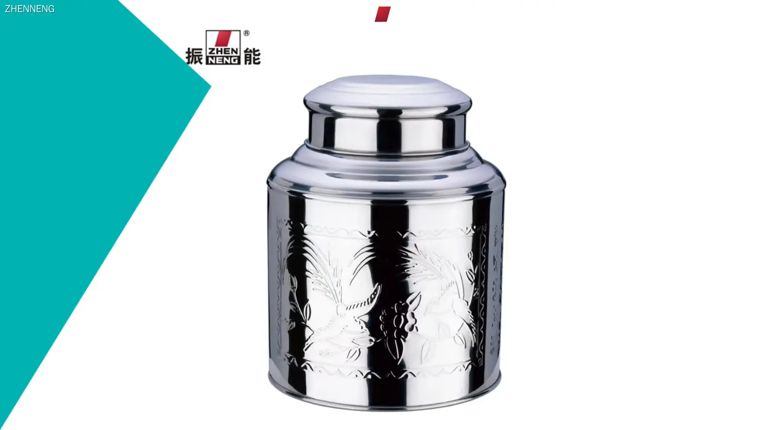 علبة شاي من الفولاذ المقاوم للصدأ سعة 500 غرام بغطاء مزدوج 1