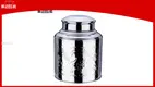 Stainless Steel Tea Container 500g Large Size Double Lid Canister 1