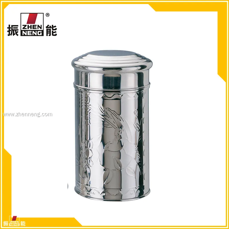 Stainless Steel Tea Canister - 250g Capacity, Customizable, High Quality 1
