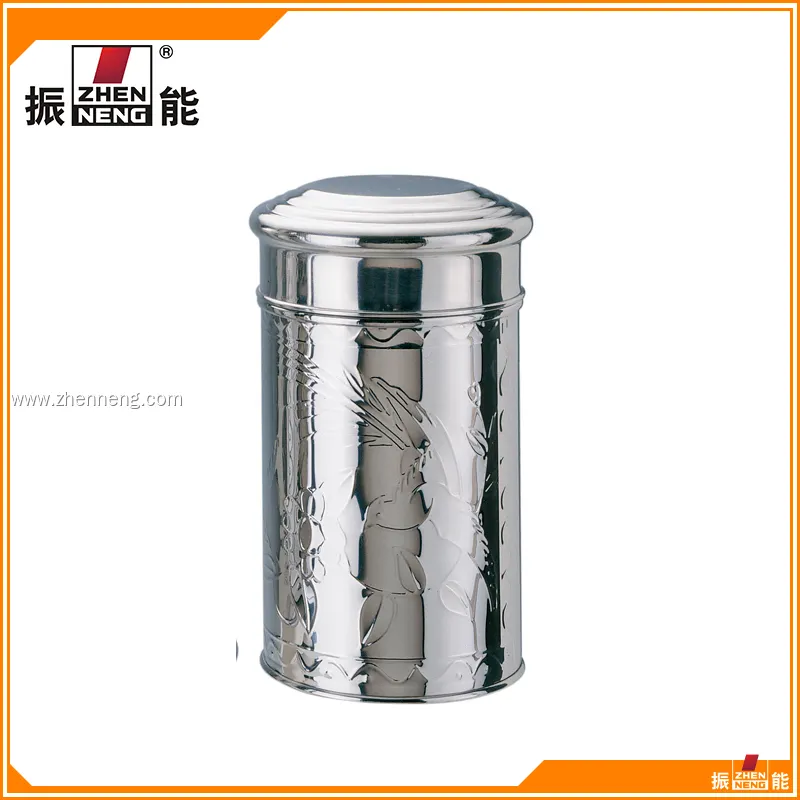 Middle Size Stainless Steel Tea Tin - 250g Capacity 1