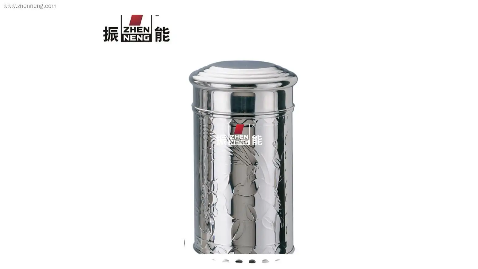 400g Stainless Steel Tea Storage Container with Classical Pattern1 1