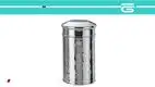 Stainless Steel Tea Caddy: Classical Pattern, 400g 1
