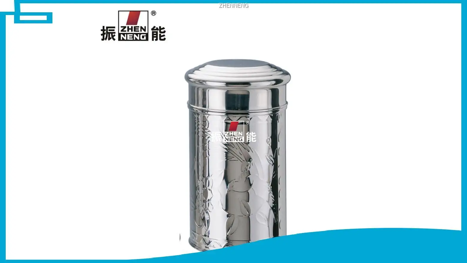 400克不锈钢茶叶罐，古典图案，可用于食品储存 1