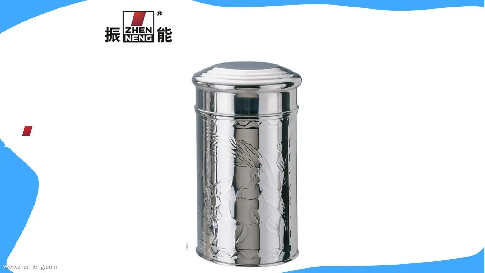 클래식 패턴의 400g 스테인리스 스틸 티 캐디 - 사이즈 맞춤 제작 가능 1