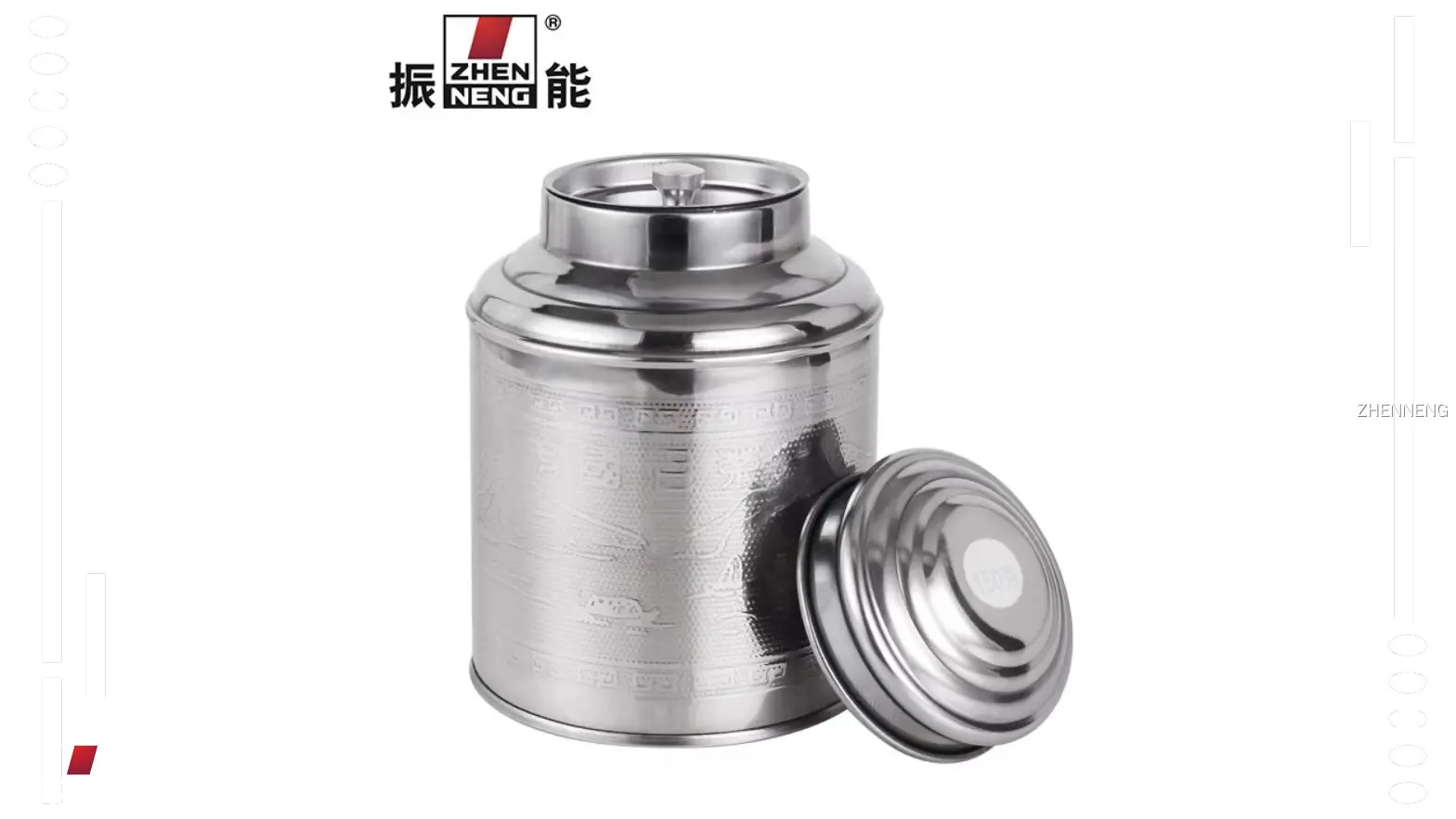 Custom stainless steel tea canister Company Manufacturer | ZHENNENG 1