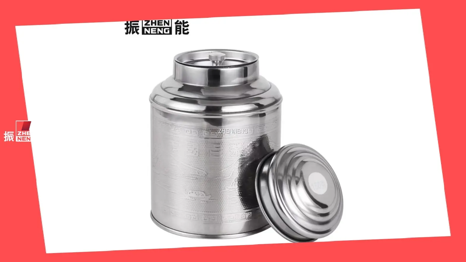 Custom Luxury Stainless Steel Tea Canister 25g Black Tin 1