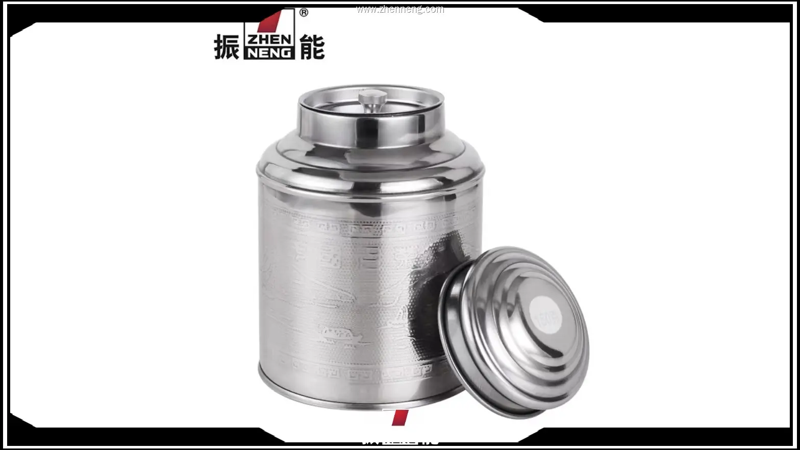 Small Size Stainless Steel Tea Canister - Customizable Luxury Tin 1
