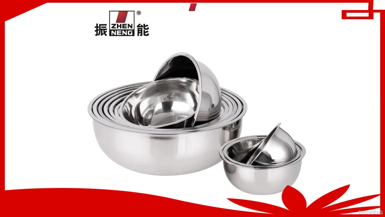 24cm 스테인리스 스틸 베이킹용 믹싱볼: 세척이 간편하고 내구성이 뛰어납니다. 1